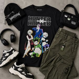 BoxLunch Hunter x Hunter Anime Graphic Tee Black Unisex Small Manga Shirt